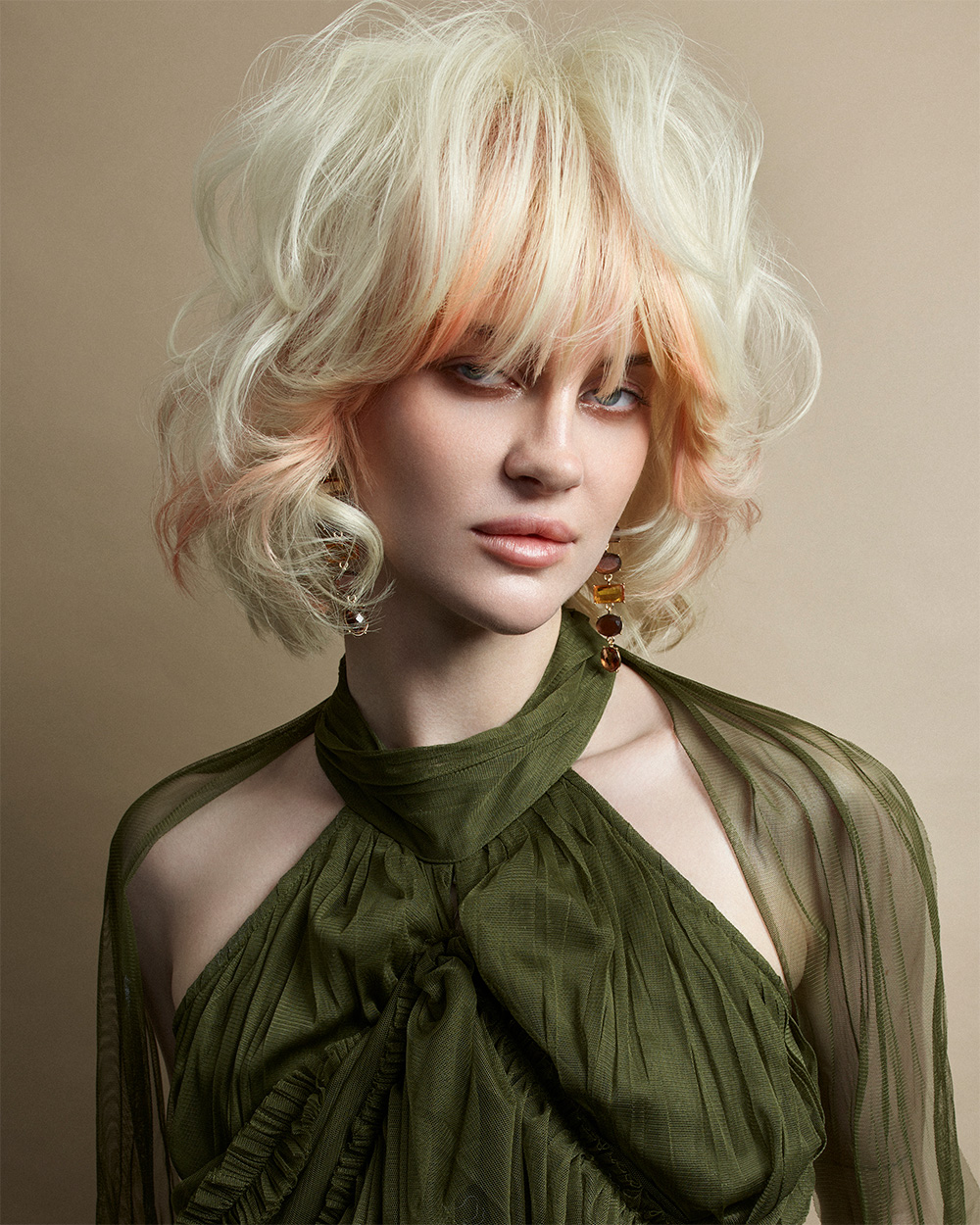 Platinum Blonde Layered Bob with Textured Fringe – Kirsty Judge and Poonam Mehmi – Verdant Collection